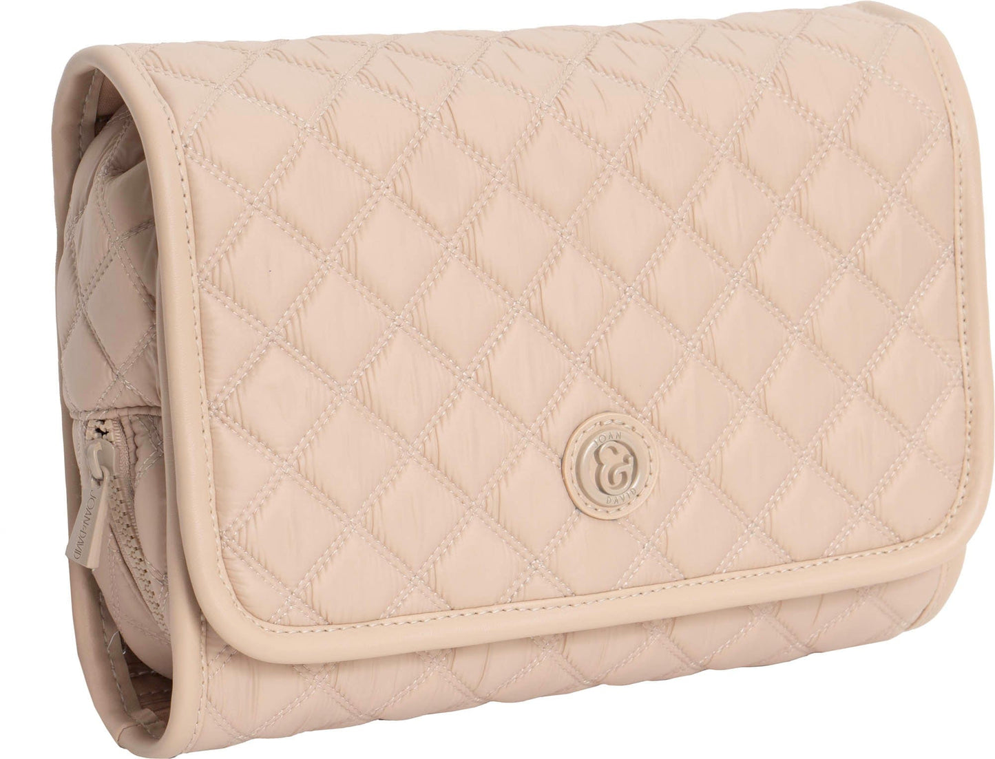 Joan & David Diamond Quilted Puffer Sport Nylon Roll Hanging Travel Toiletry Organizer Bag