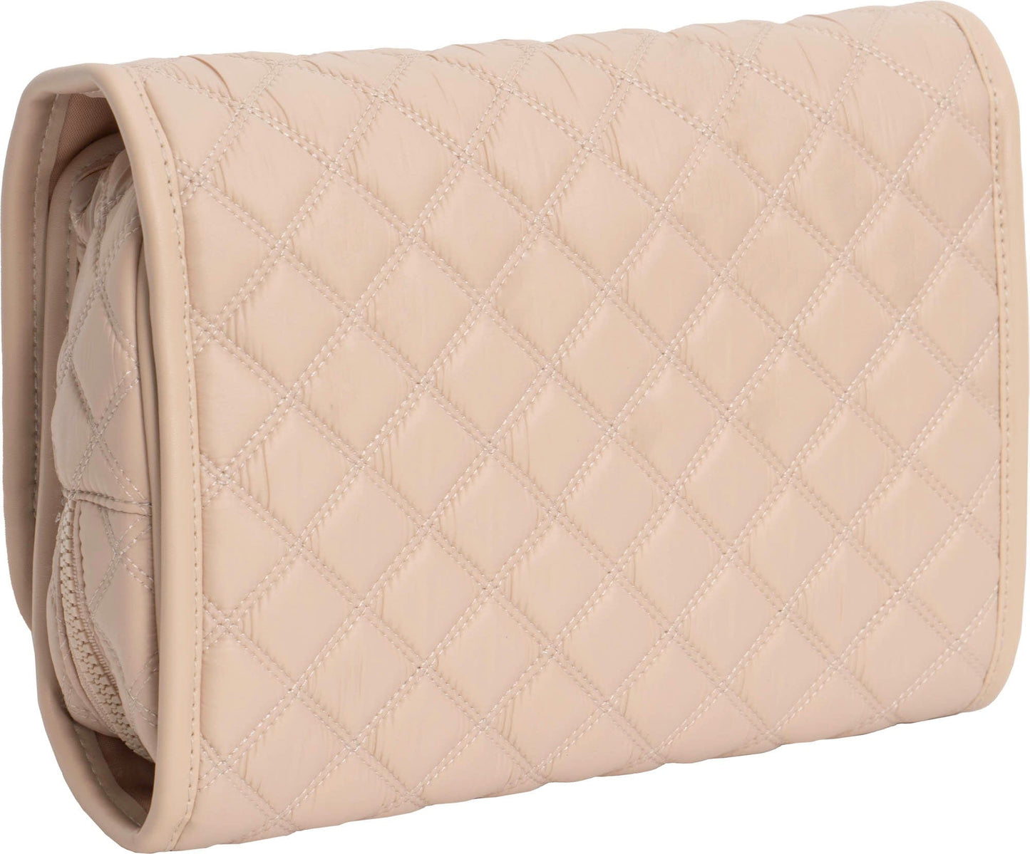 Joan & David Diamond Quilted Puffer Sport Nylon Roll Hanging Travel Toiletry Organizer Bag