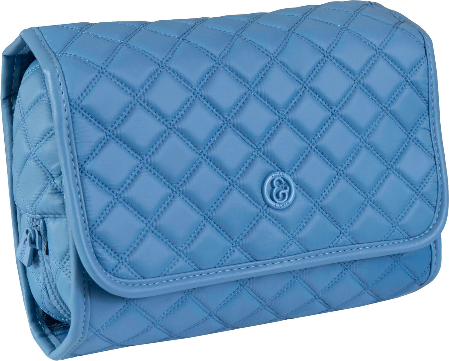 Joan & David Diamond Quilted Puffer Sport Nylon Roll Hanging Travel Toiletry Organizer Bag