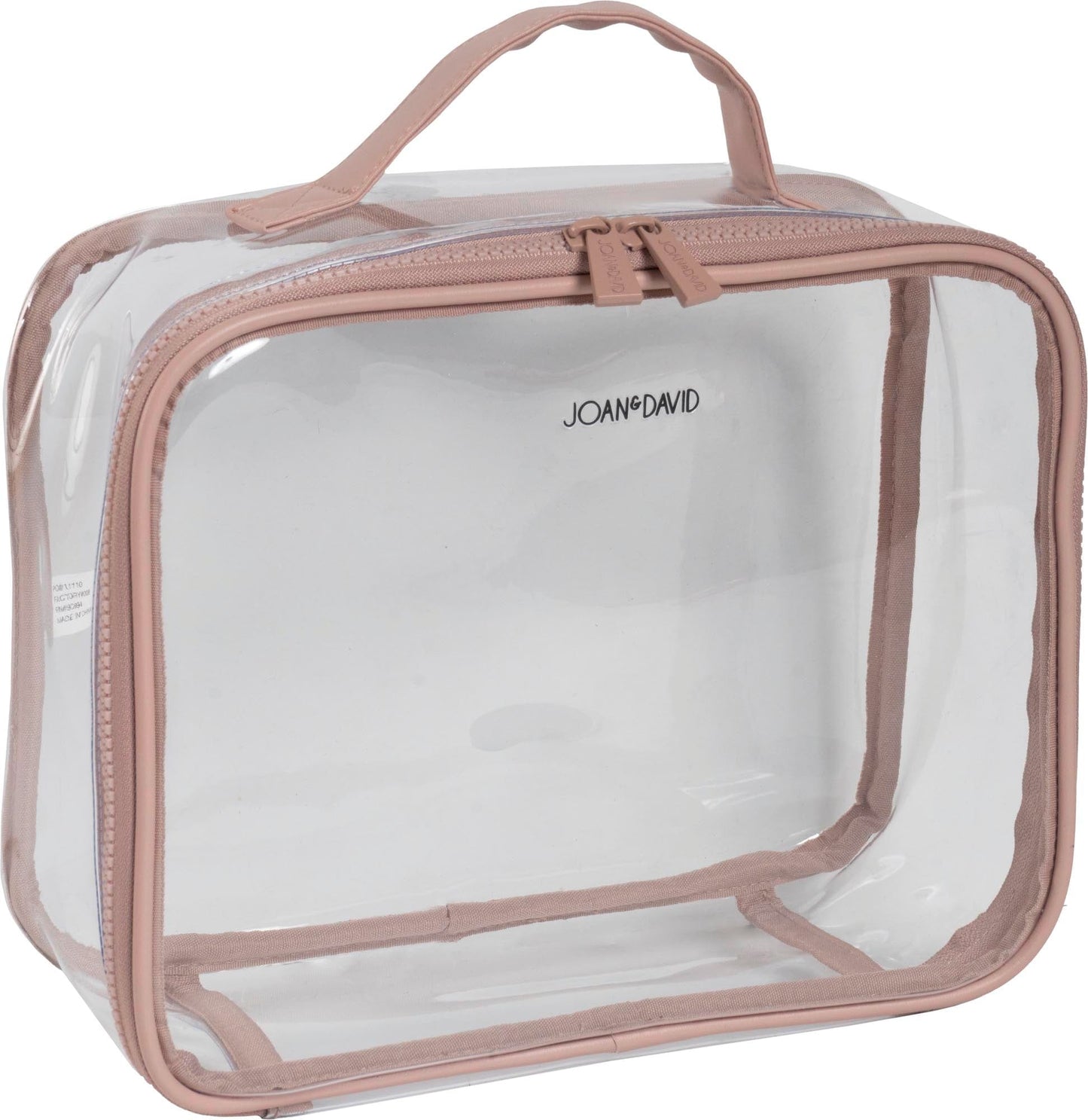 Joan & David Tonal Sport Nylon 4-Piece Clear Cosmetic Bag Set