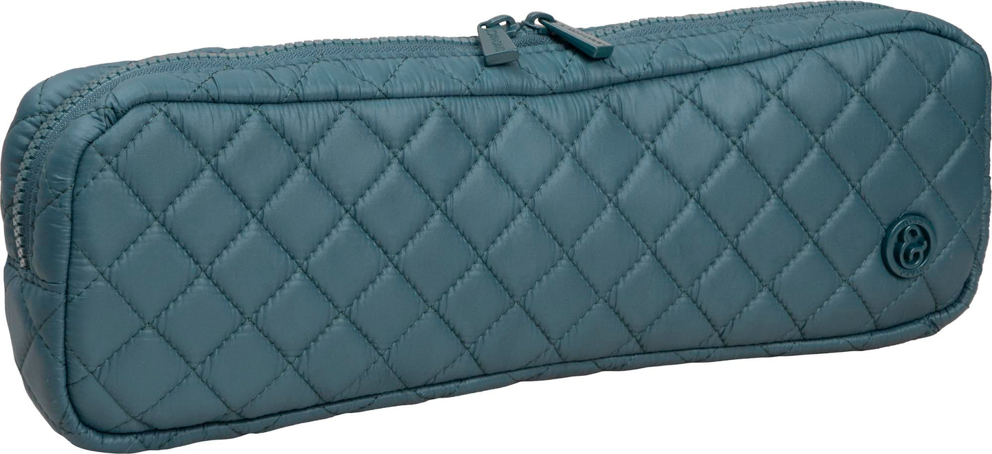 Joan & David Diamond Quilted Hair Tool Zippered Travel Case