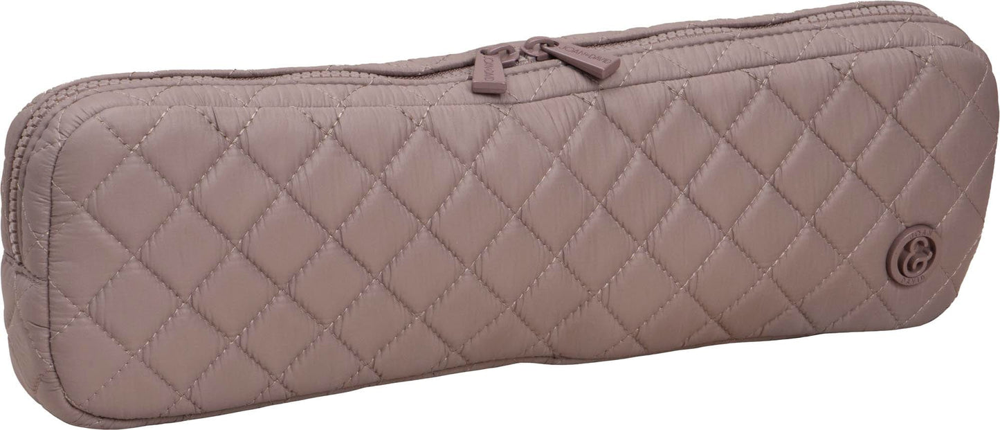 Joan & David Diamond Quilted Hair Tool Zippered Travel Case