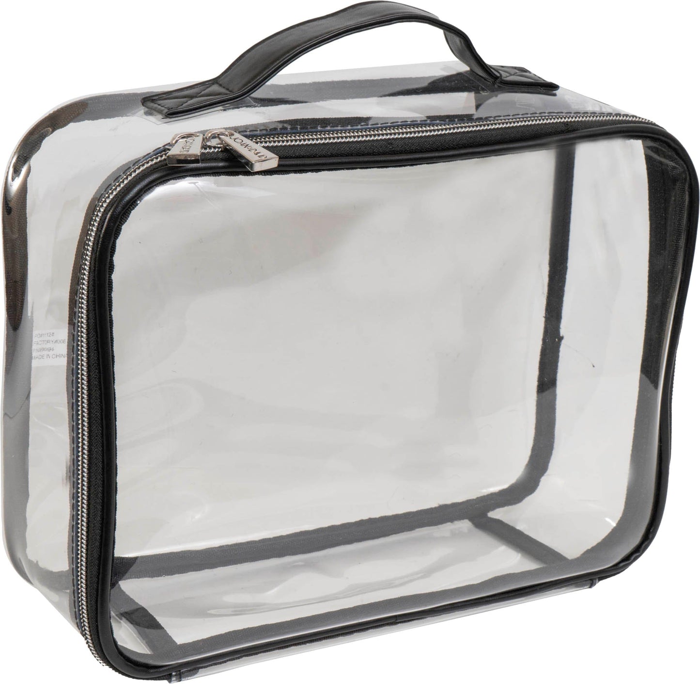 Joan & David Triangle Quilted 4 Piece Clear Cosmetic Bag Set