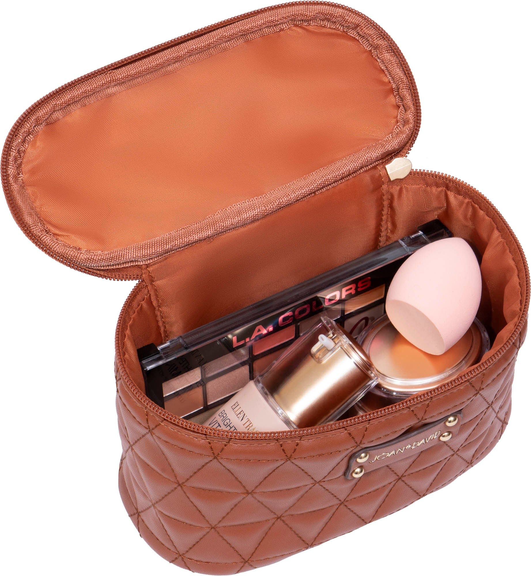 Joan & David The Triangle Quilted 4 Piece Cosmetic Bag Set – Magid NYC