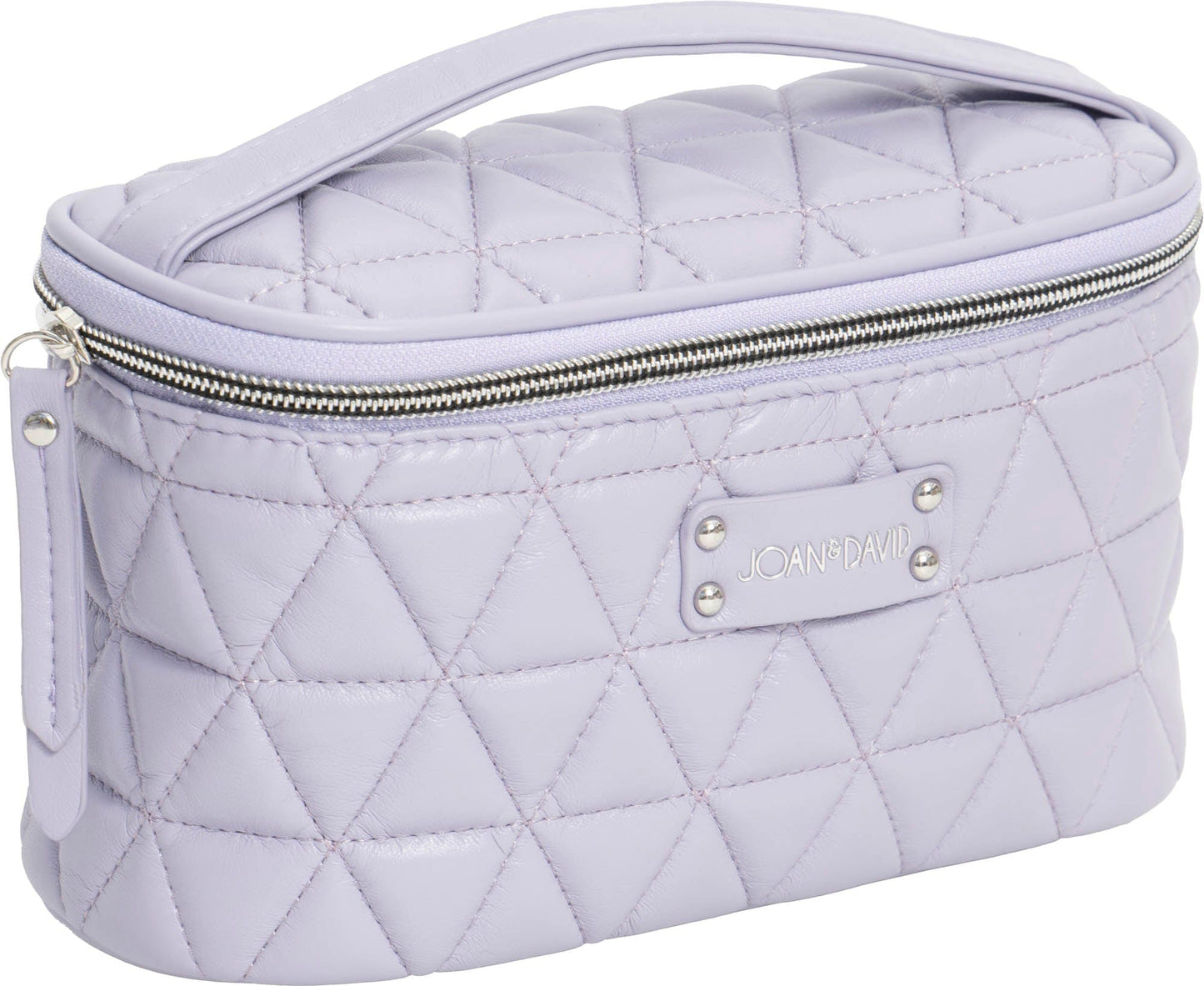 Joan & David Triangle Quilted 4 Piece Clear Cosmetic Bag Set