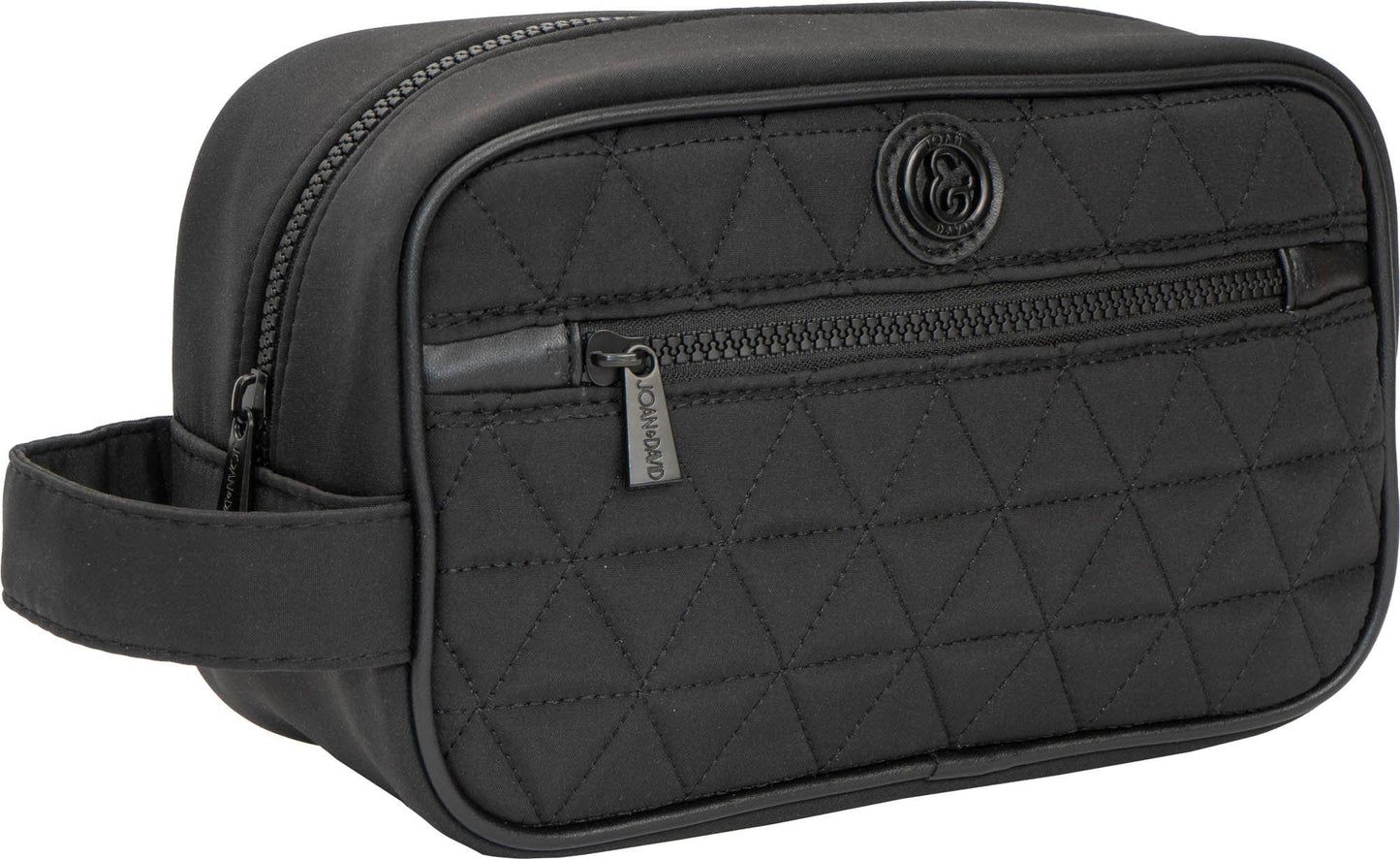 Joan & David High Density Triangle Quilted Dopp Kitt Cosmetic Bag