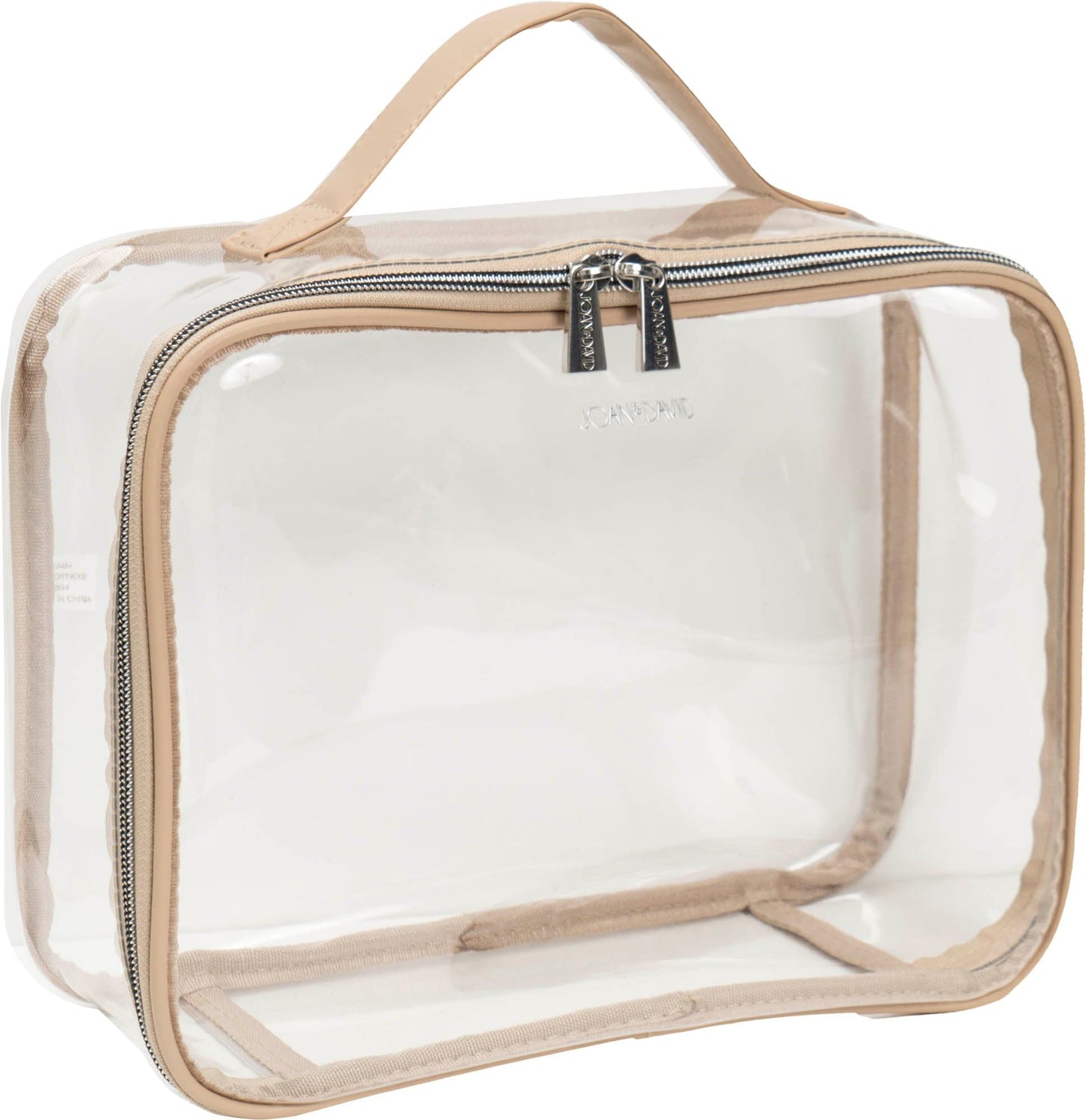 Joan & David Woven 4 Piece Clear Cosmetic Bag Set