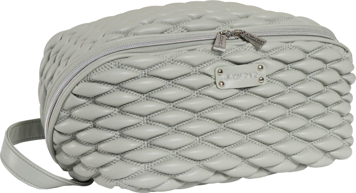 Joan & David Bubble Quilted Dopp Kitt Cosmetic Bag