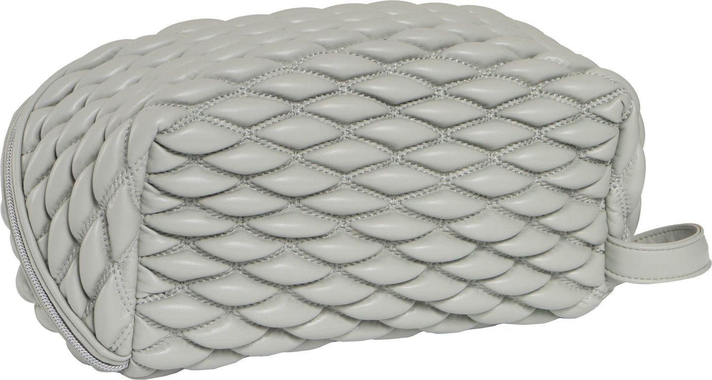 Joan & David Bubble Quilted Dopp Kitt Cosmetic Bag