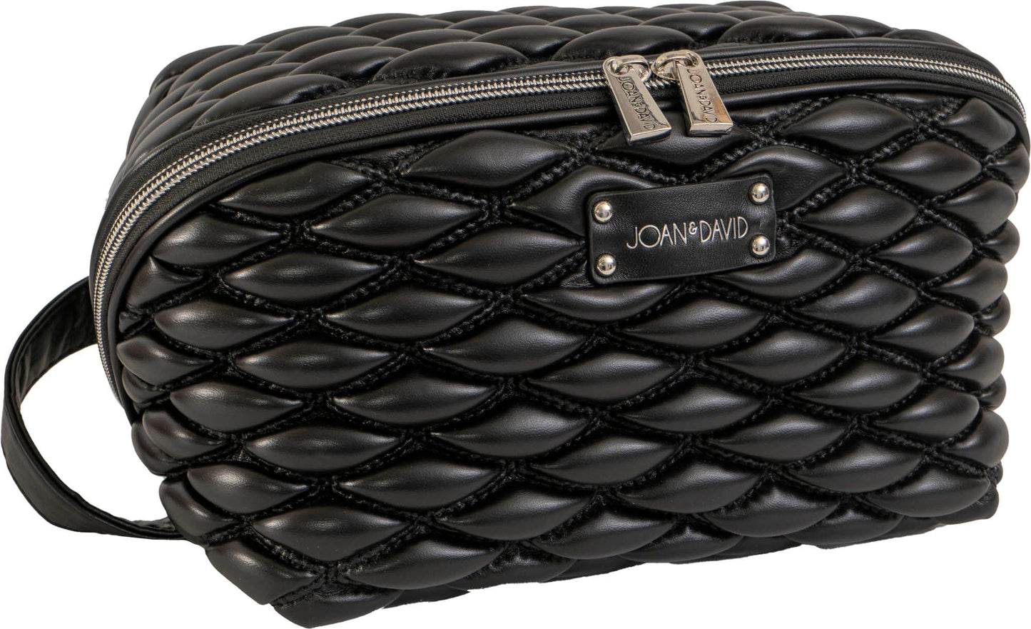 Joan & David Bubble Quilted Dopp Kitt Cosmetic Bag