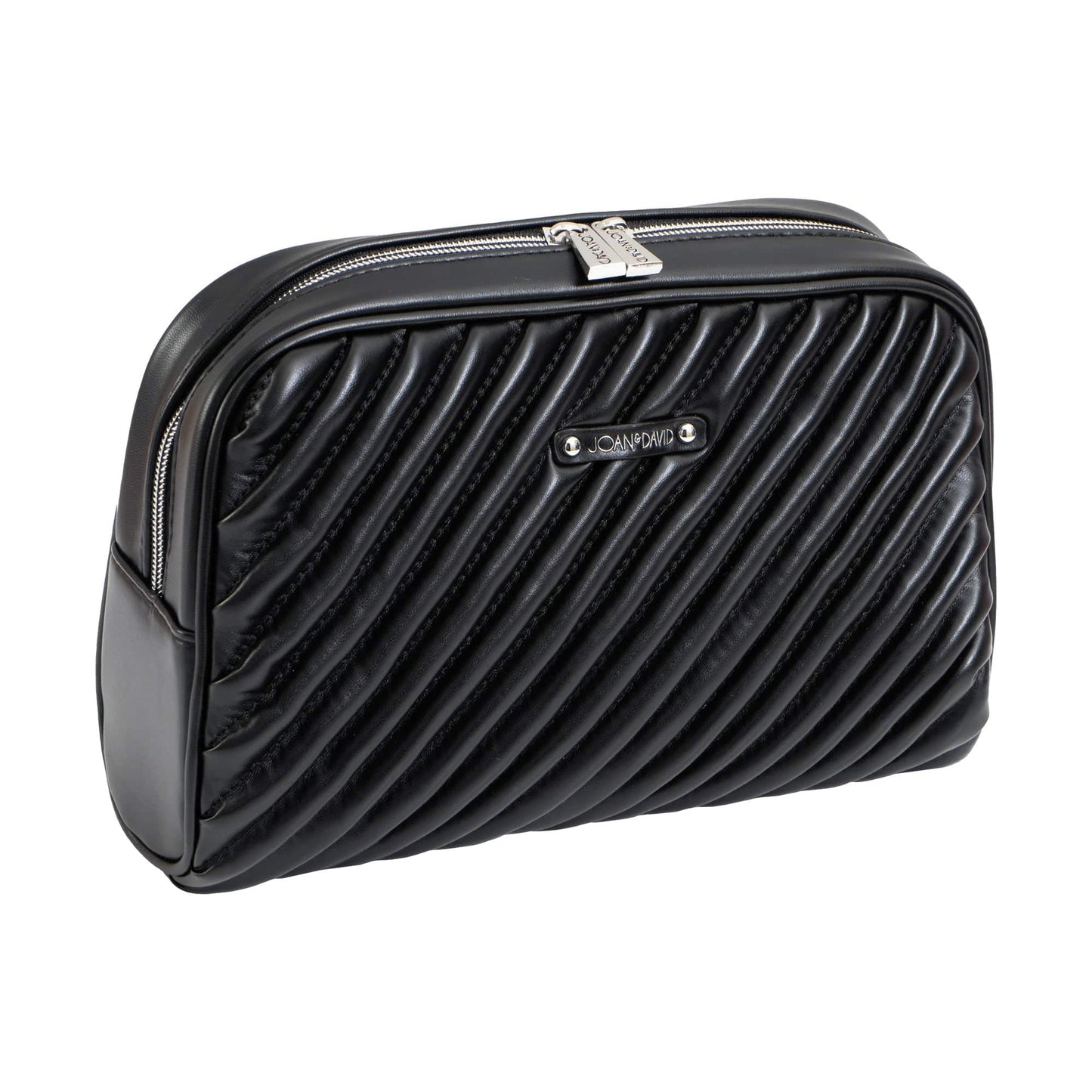 Joan & David The Diagonal Quilted Toiletry Case