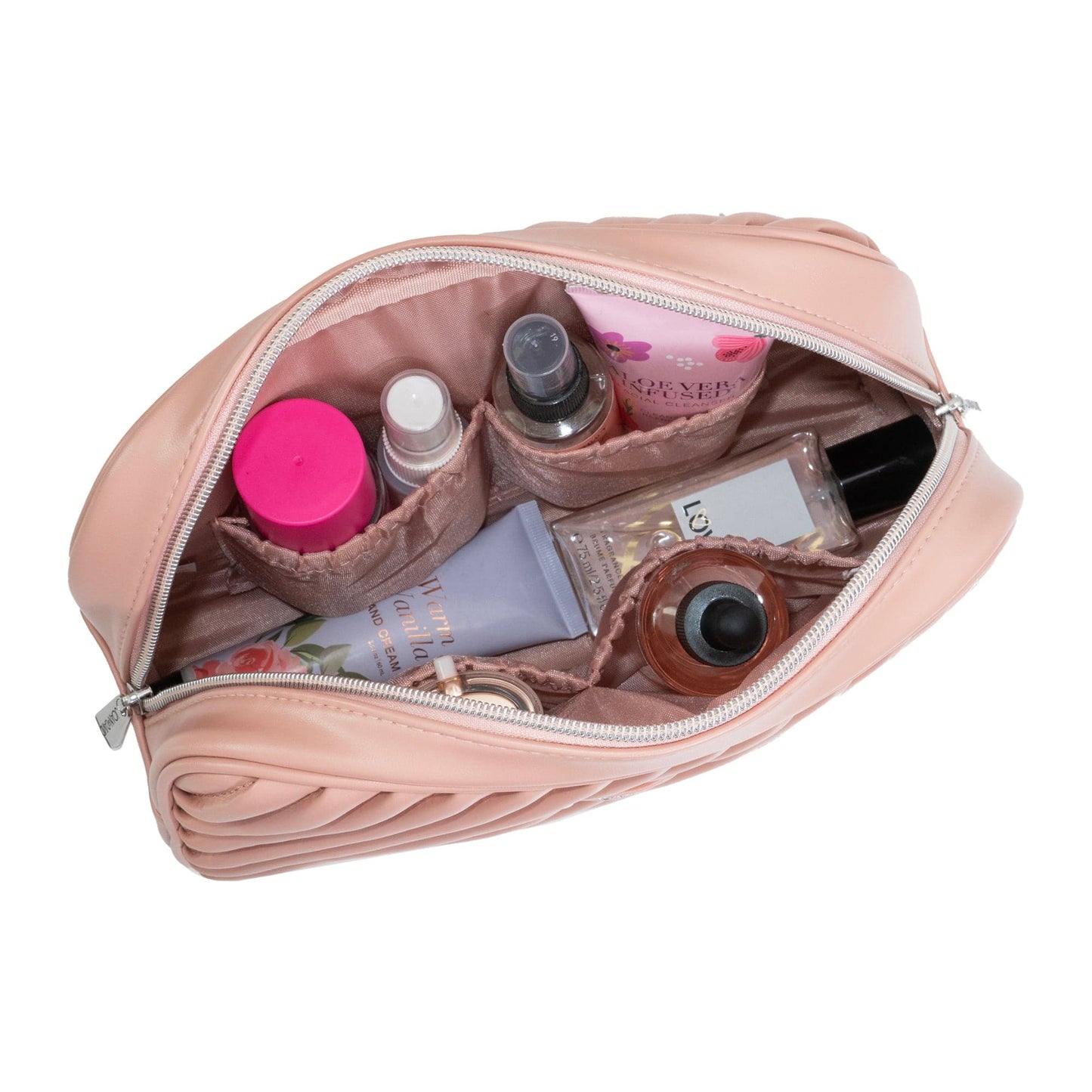 Joan & David The Diagonal Quilted Toiletry Case