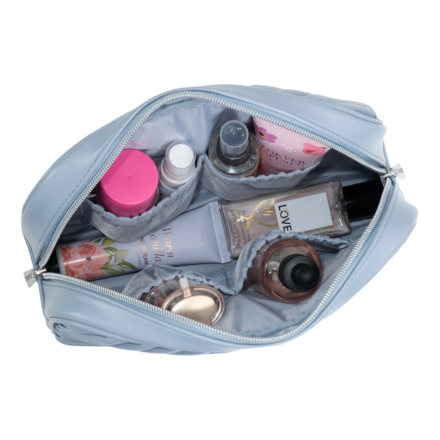 Joan & David The Diagonal Quilted Toiletry Case