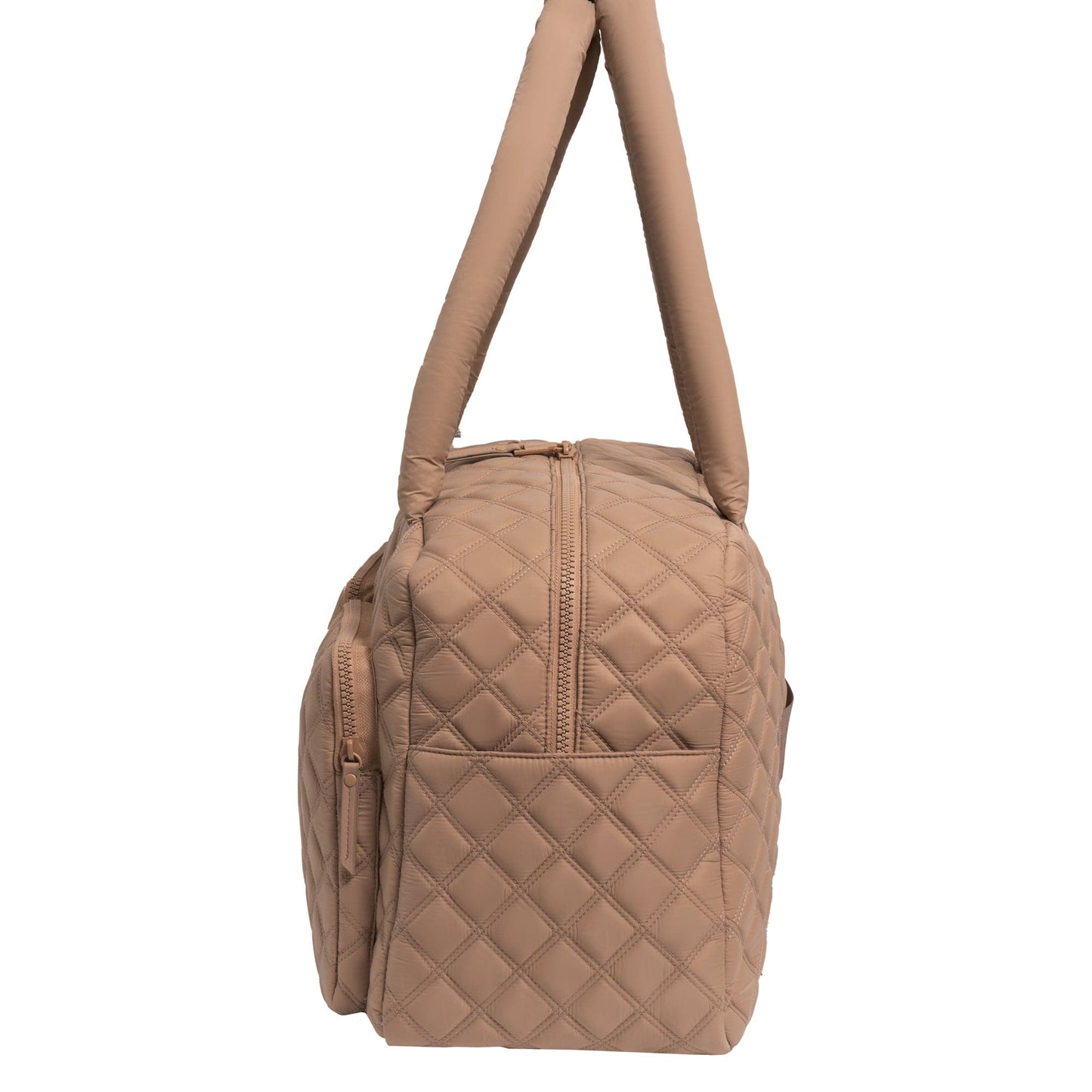 Joan & David Two Pocket Diamond Quilted 22 in. Duffel Bag