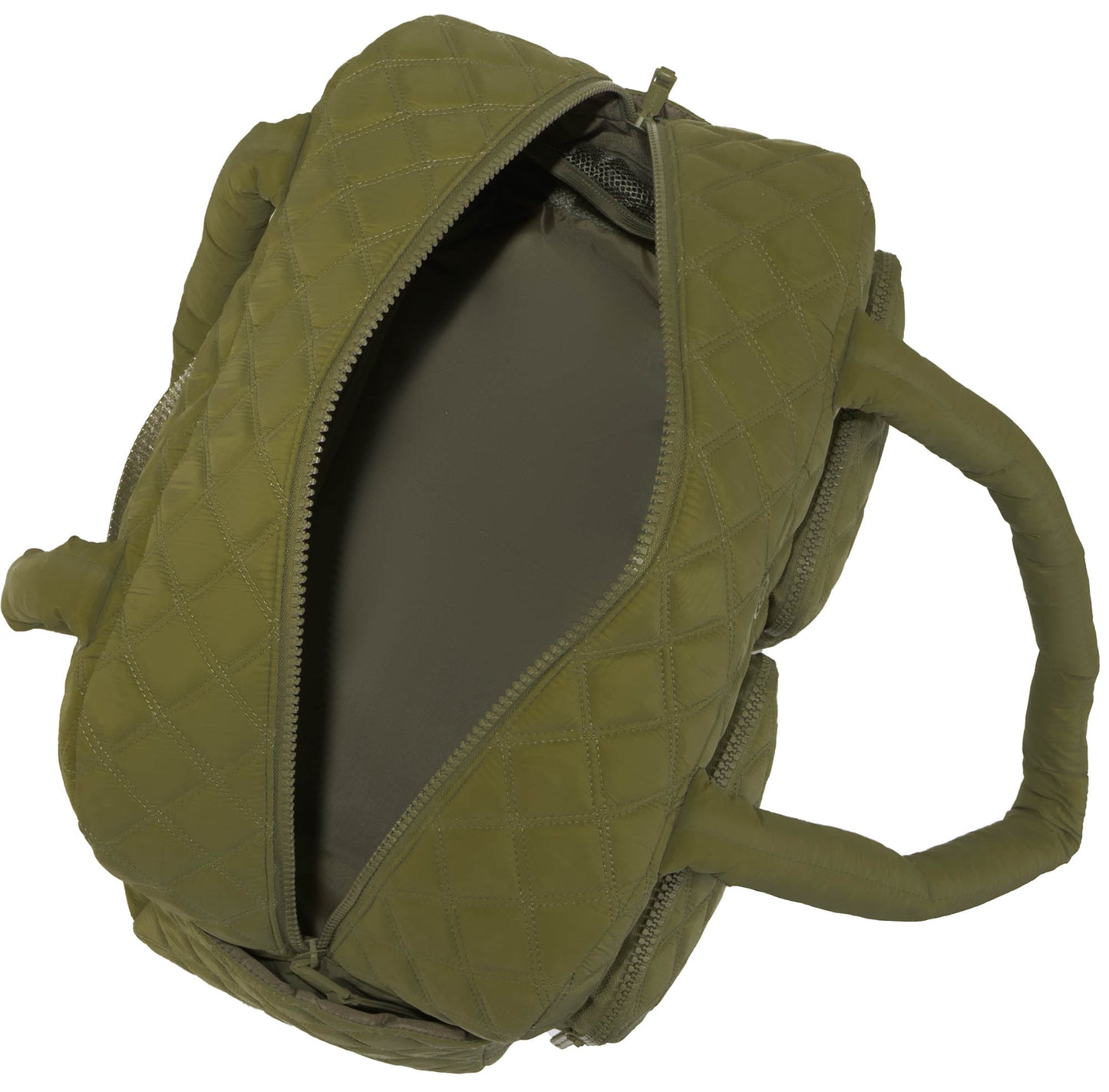Joan & David 22 Inch Diamond Quilted 2 Pocket Parachute Nylon Duffel Bag