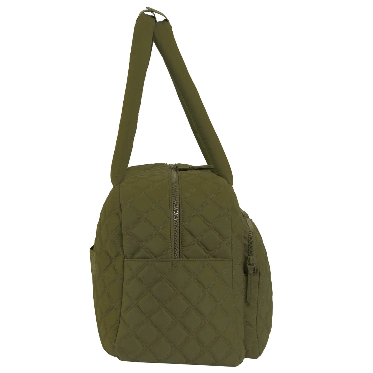 Joan & David Two Pocket Diamond Quilted 22 in. Duffel Bag