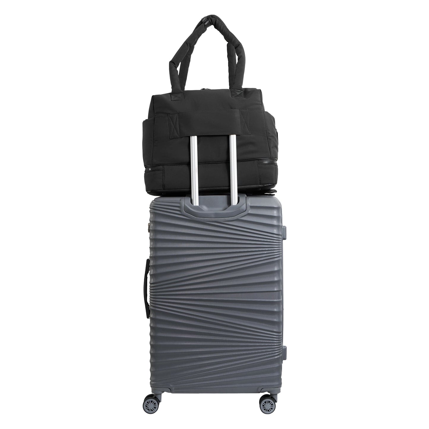 Joan & David 18 Inch High Density Sport Nylon Drop Bottom Duffel Bag
