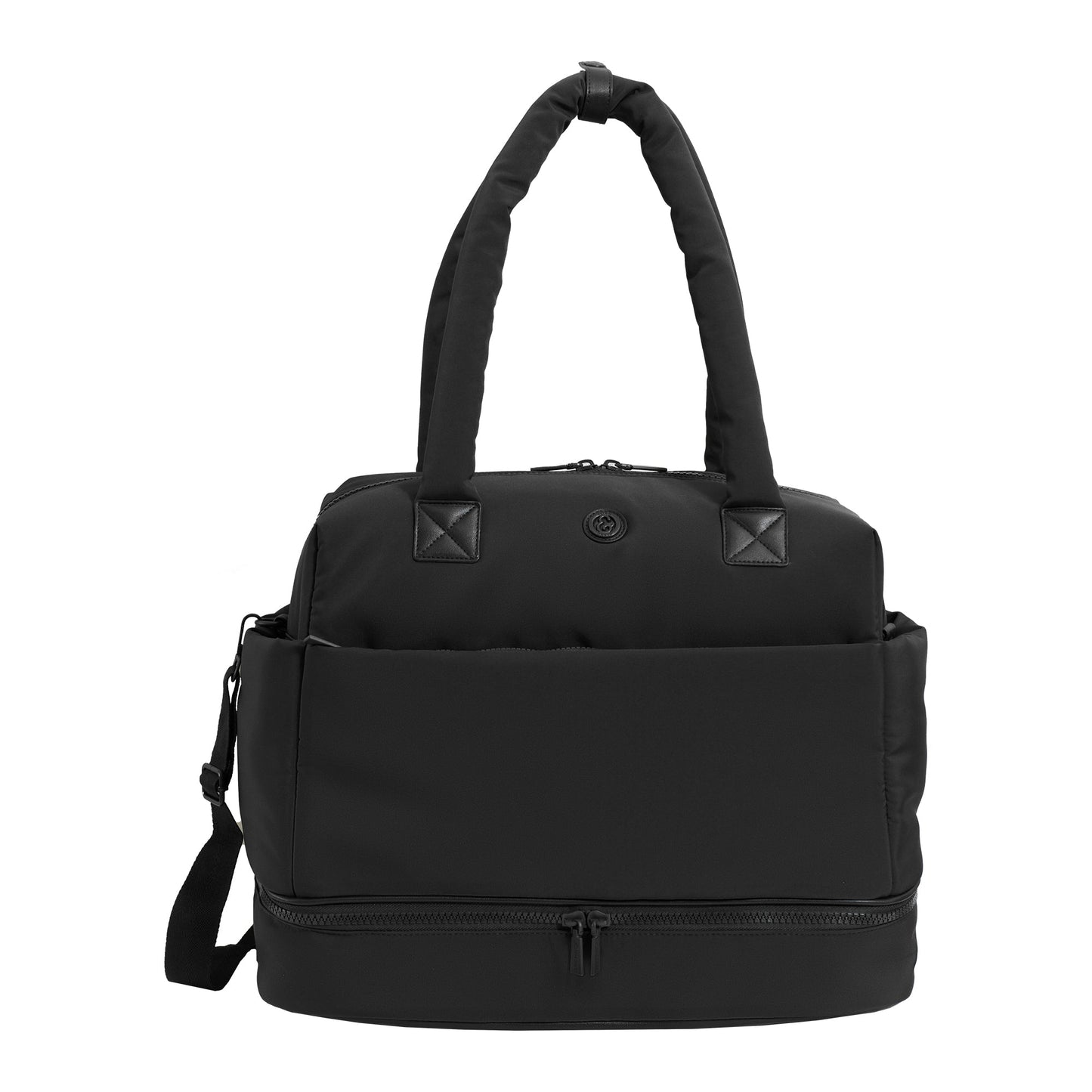 Joan & David 18 Inch High Density Sport Nylon Drop Bottom Duffel Bag