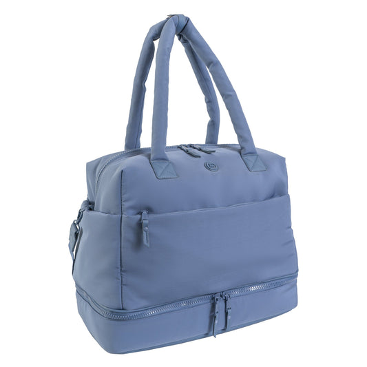 Joan & David 18 Inch High Density Sport Nylon Drop Bottom Duffel Bag