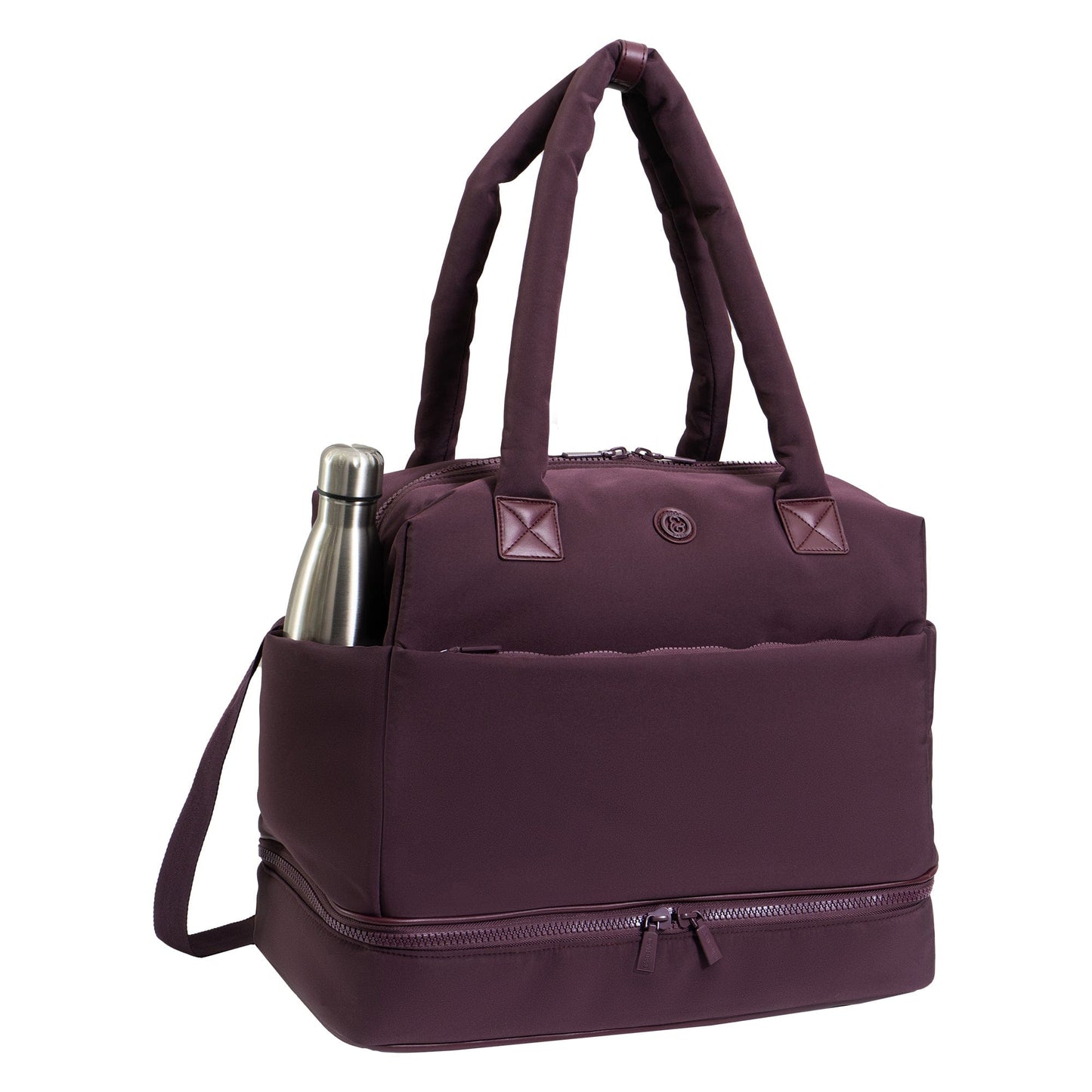 Joan & David 18 Inch High Density Sport Nylon Drop Bottom Duffel Bag
