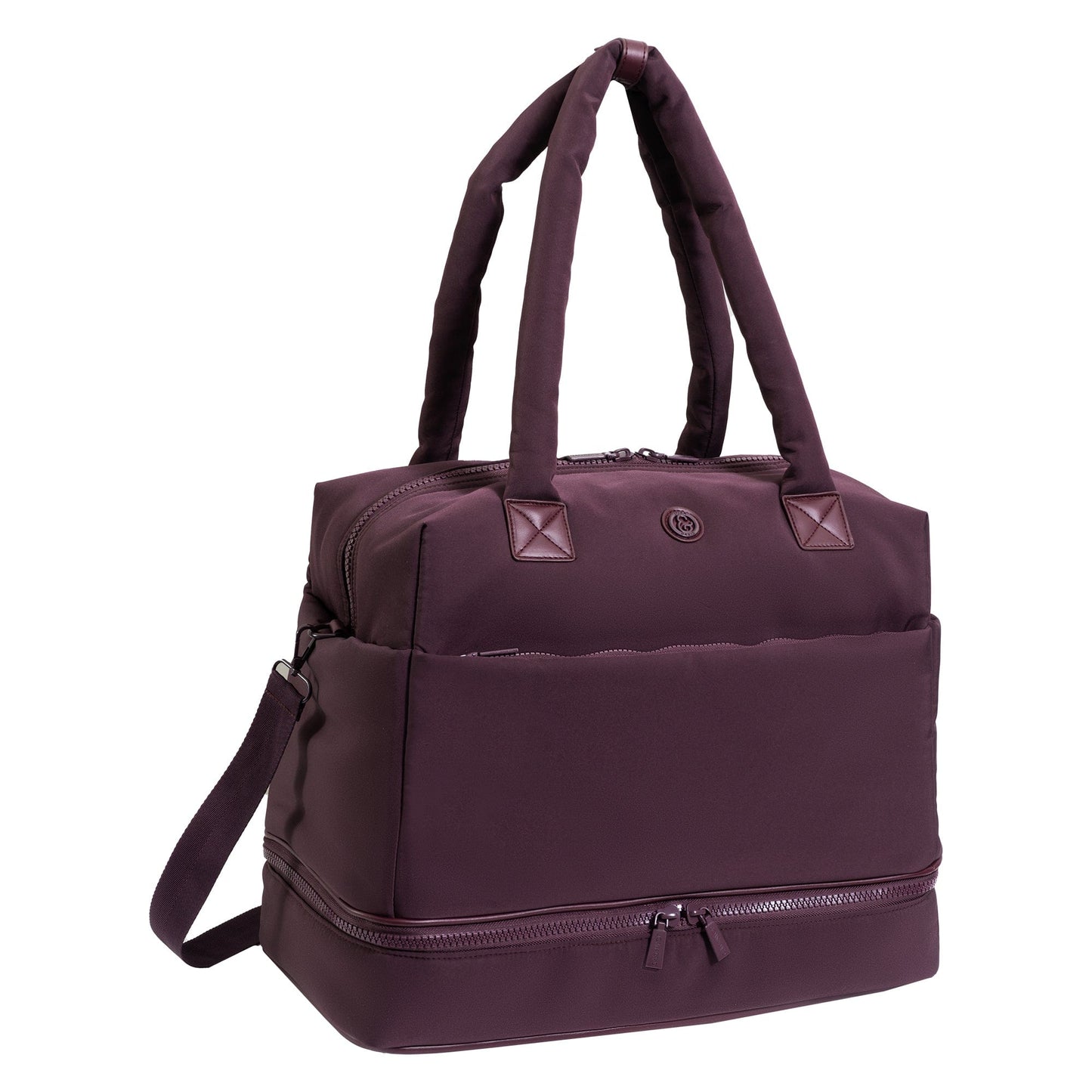 Joan & David 18 Inch High Density Sport Nylon Drop Bottom Duffel Bag