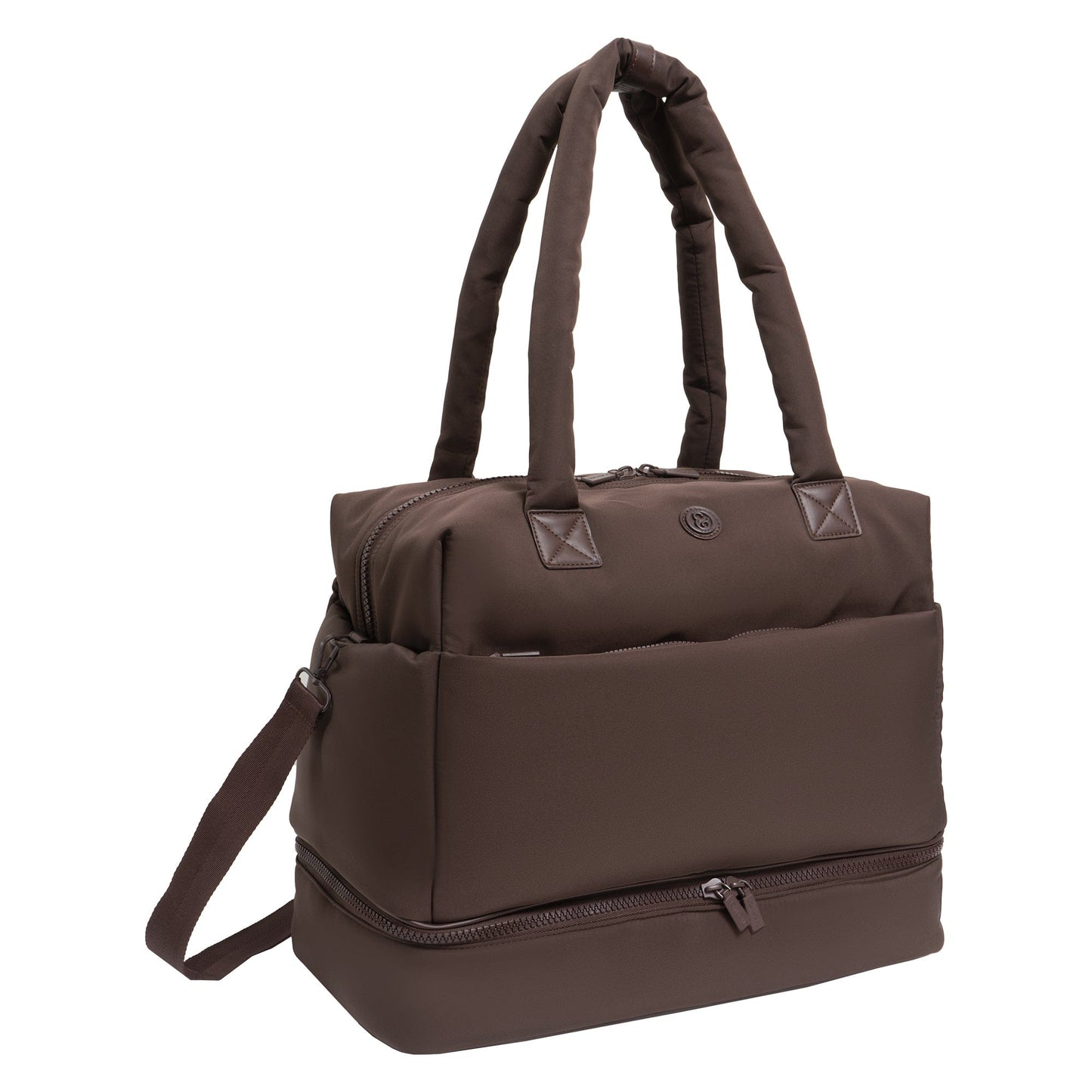 Joan & David 18 Inch High Density Sport Nylon Drop Bottom Duffel Bag