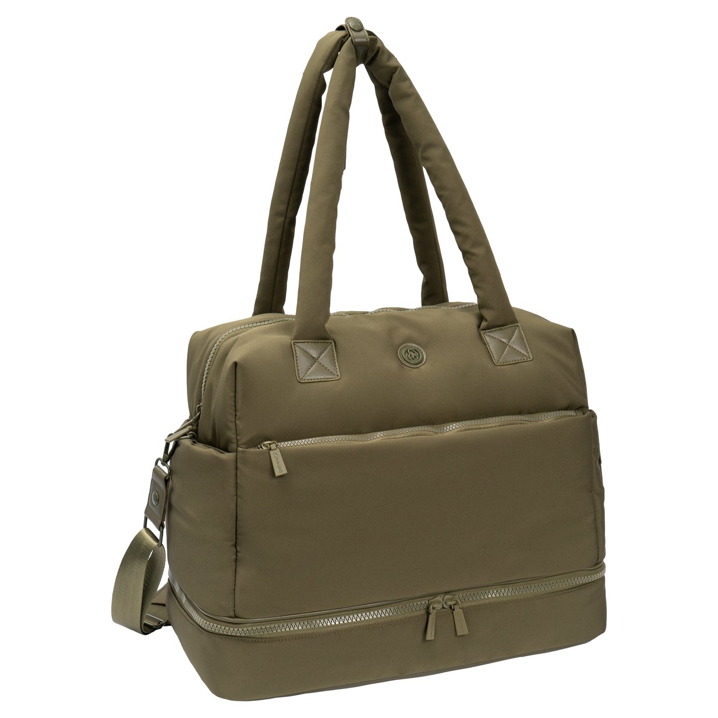 Joan & David 18 Inch High Density Sport Nylon Drop Bottom Duffel Bag