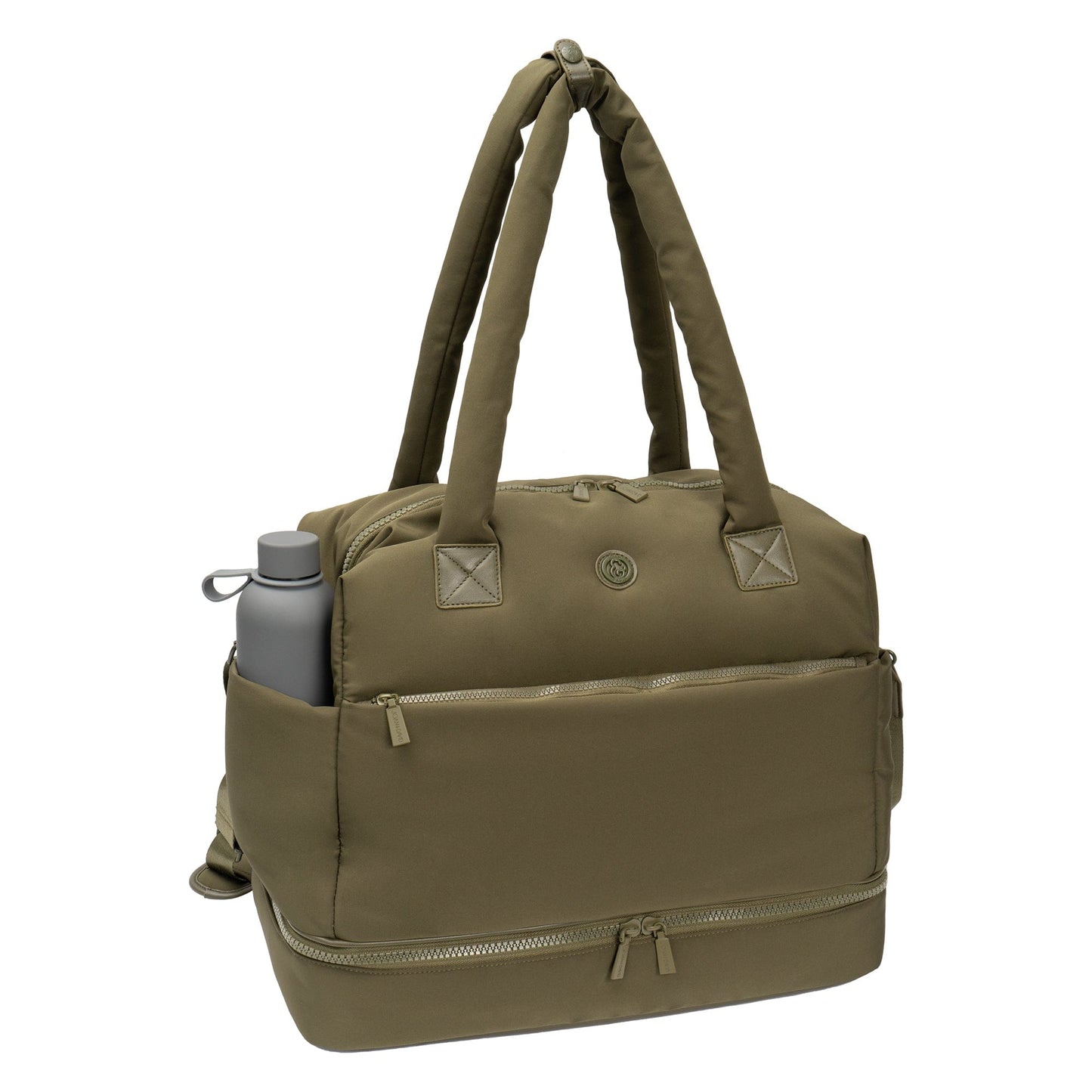 Joan & David 18 Inch High Density Sport Nylon Drop Bottom Duffel Bag
