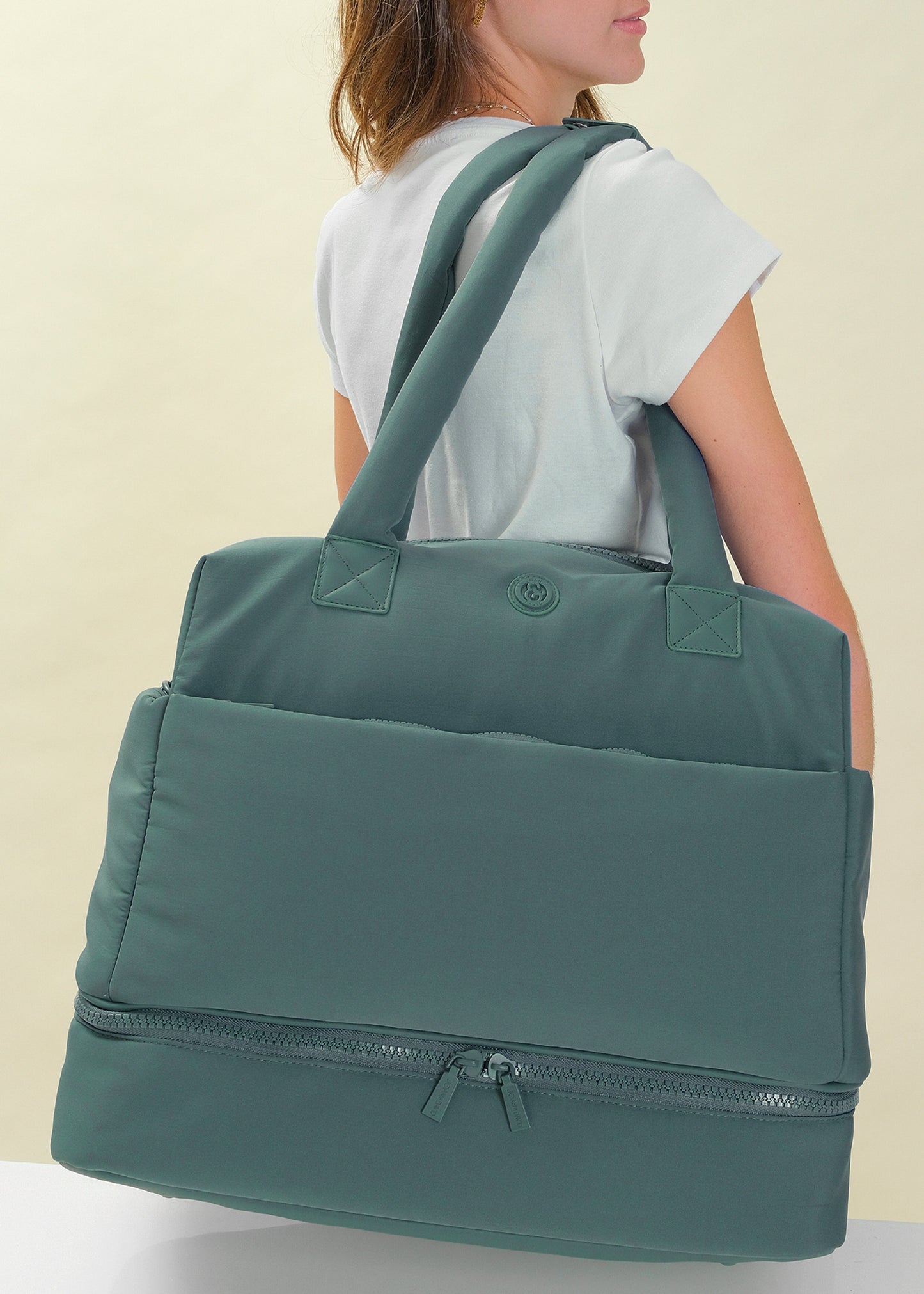 Joan & David The Lainey Sport Nylon Drop Bottom Duffel Bag