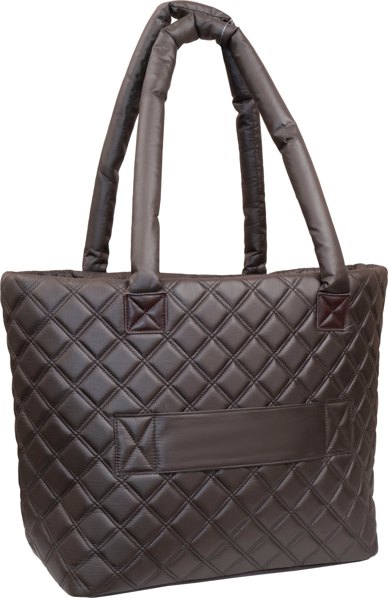 Joan & David Diamond Quilted Parachute Nylon Tote