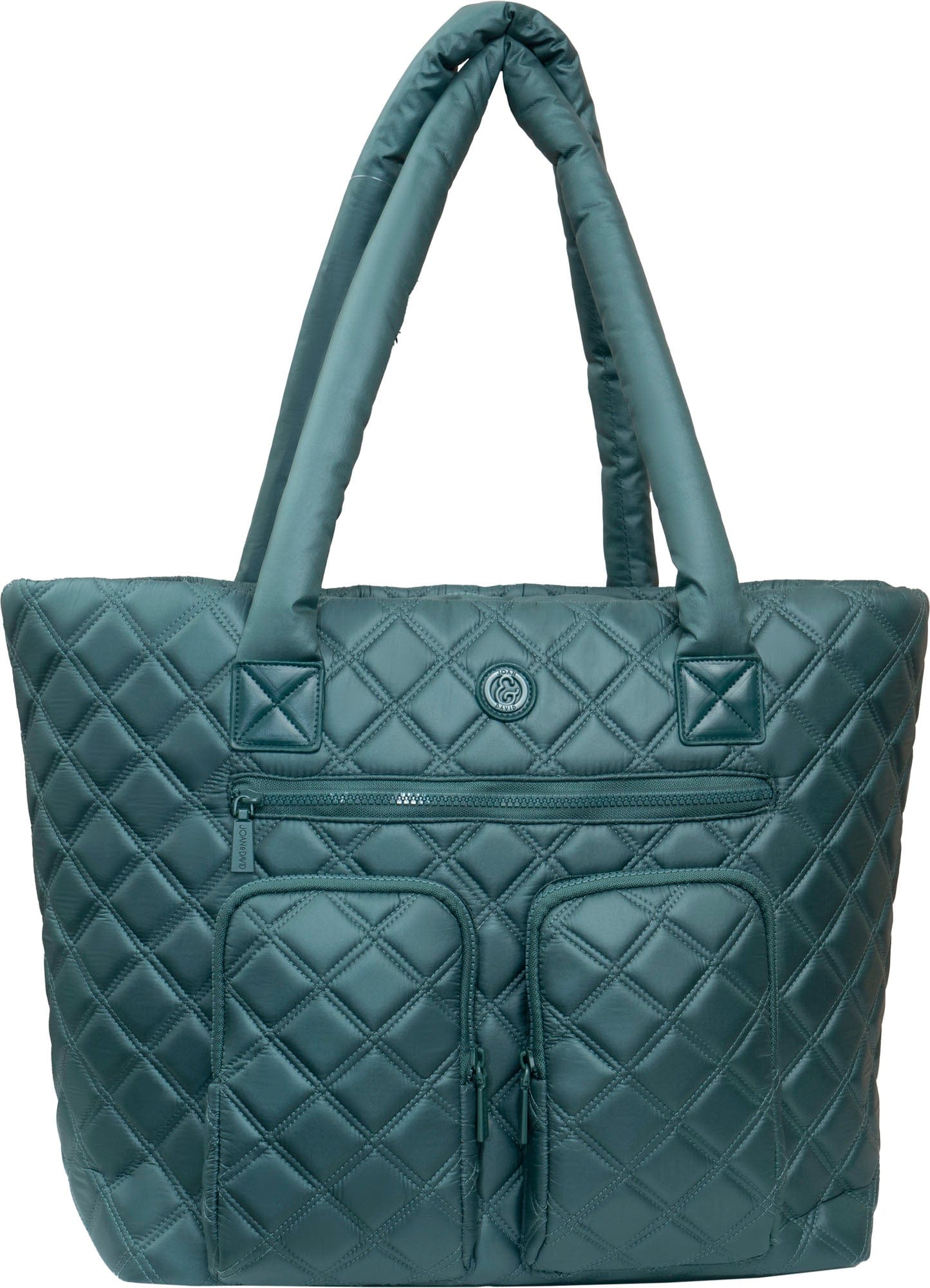 Joan & David Diamond Quilted Parachute Nylon Tote