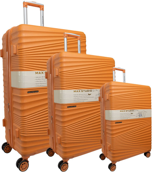 Max Studio ABS 3-Piece Luggage Set Sofia Collection