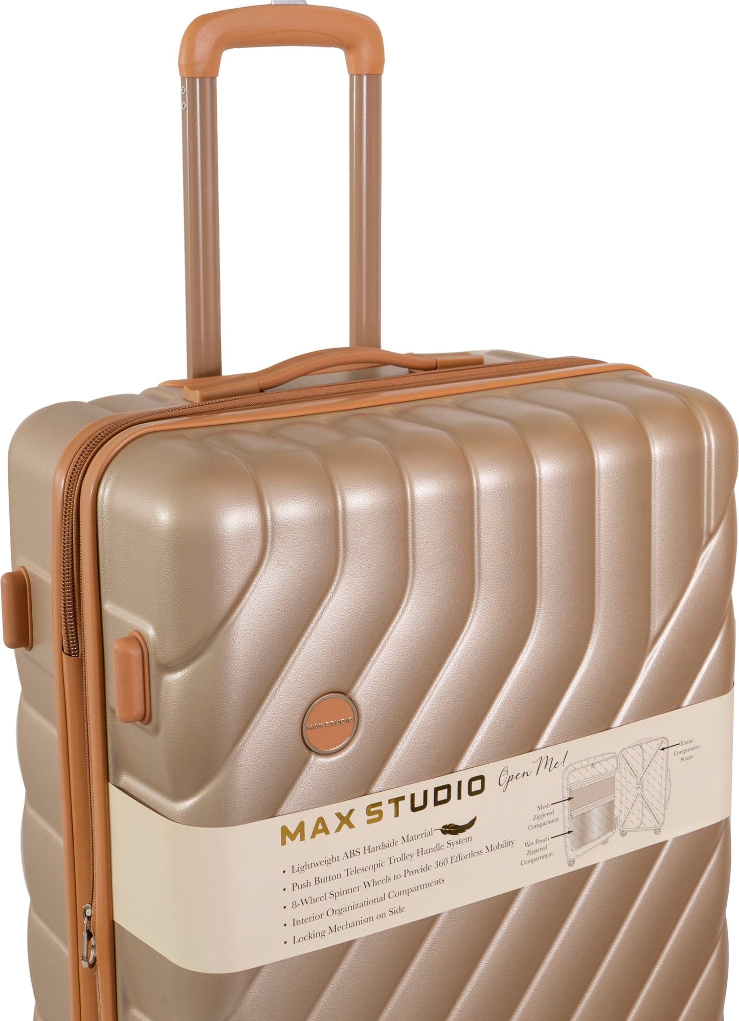 Max Studio PC 3-Piece Luggage Set Valletta Collection