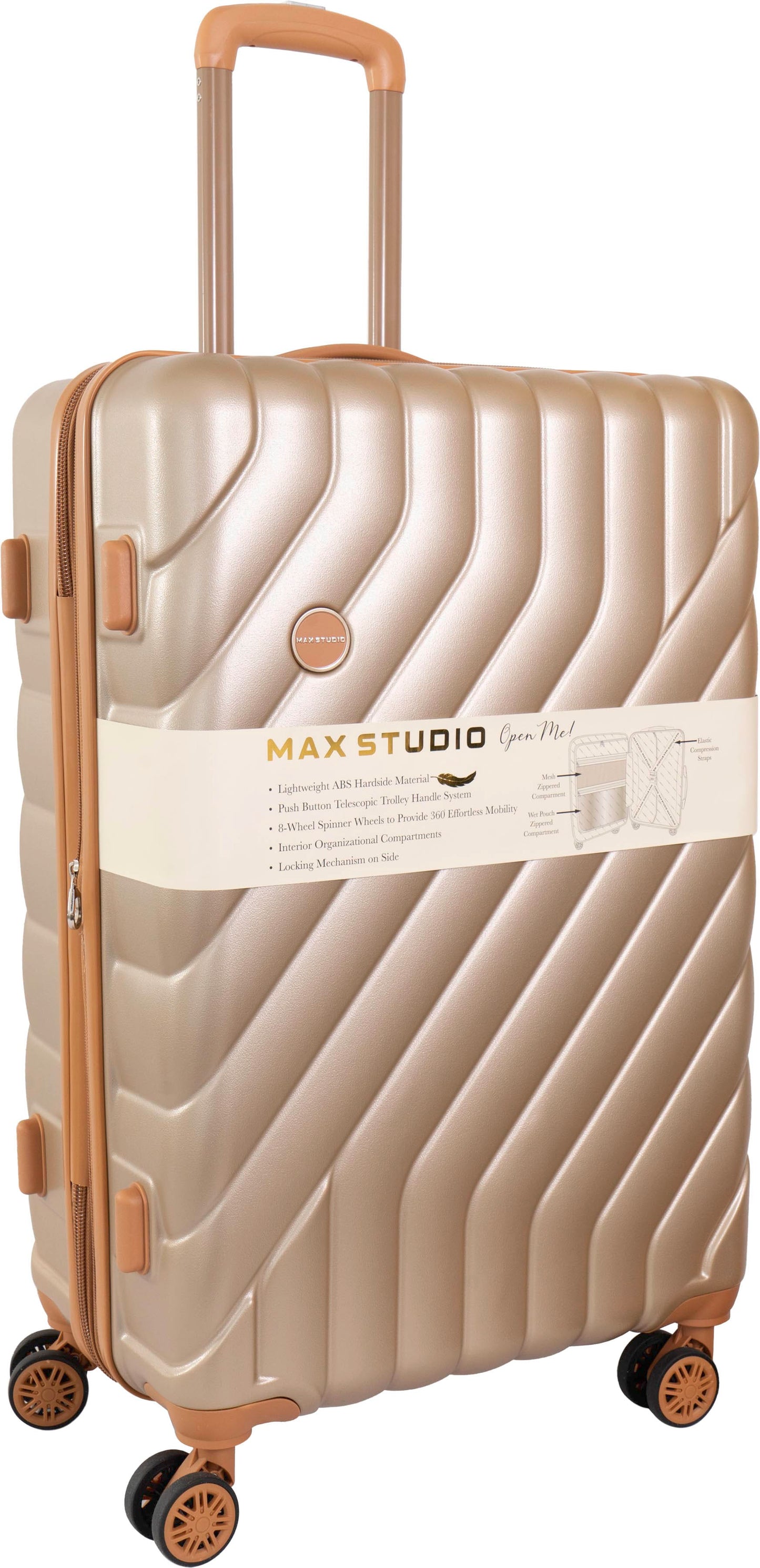 Max Studio PC 3-Piece Luggage Set Valletta Collection