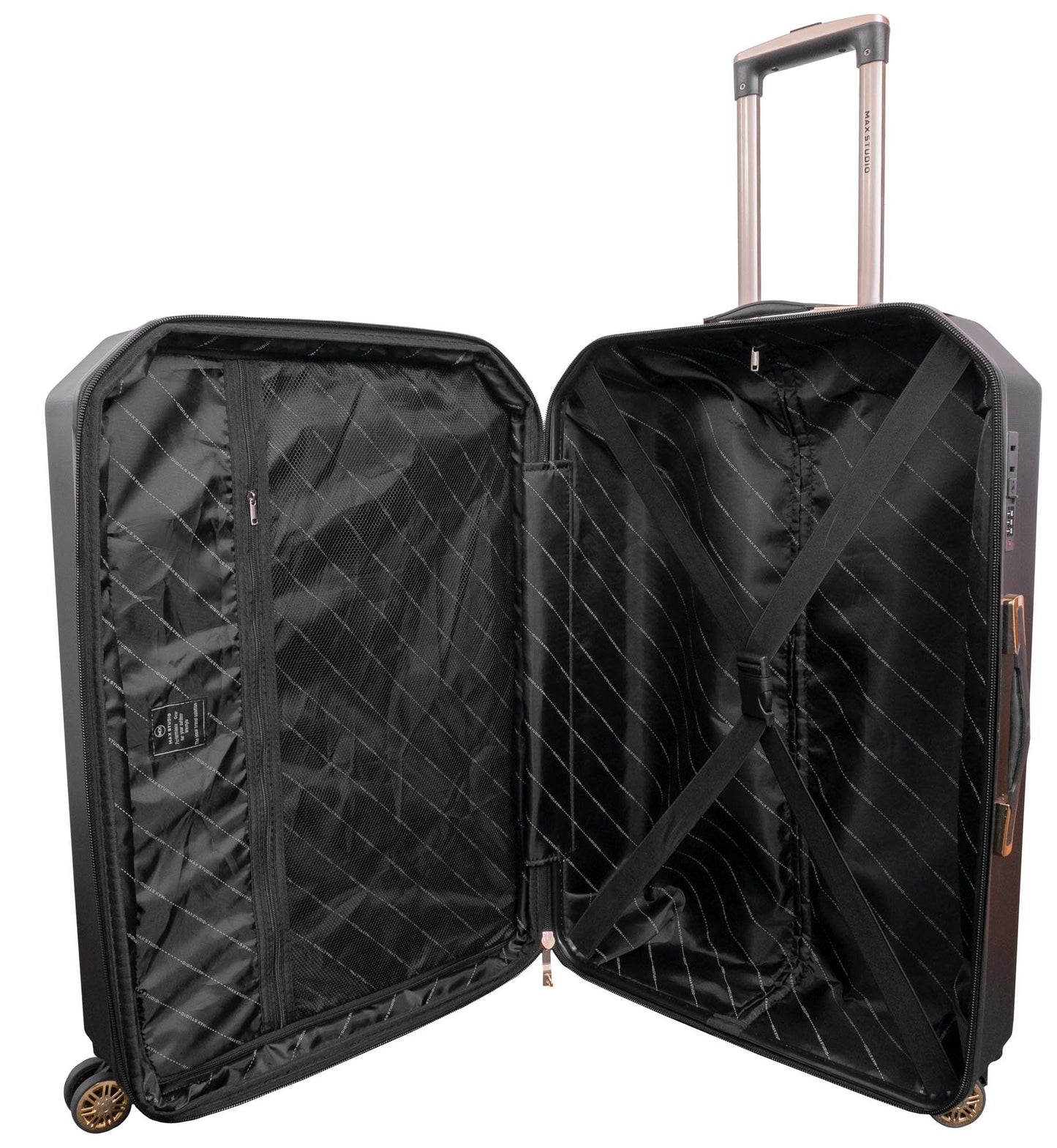 Max Studio The Hexagon ABS 3-Piece Luggage Set