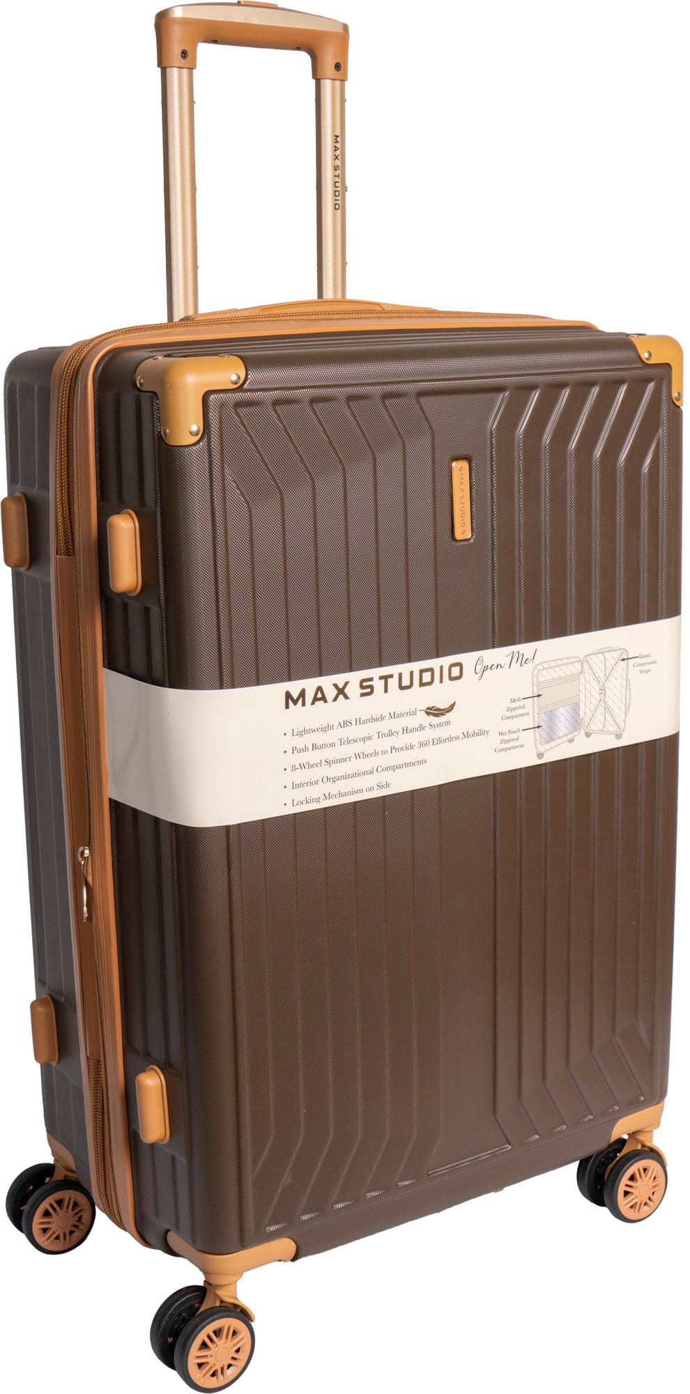 Max Studio The Edin ABS 3-Piece Luggage Set