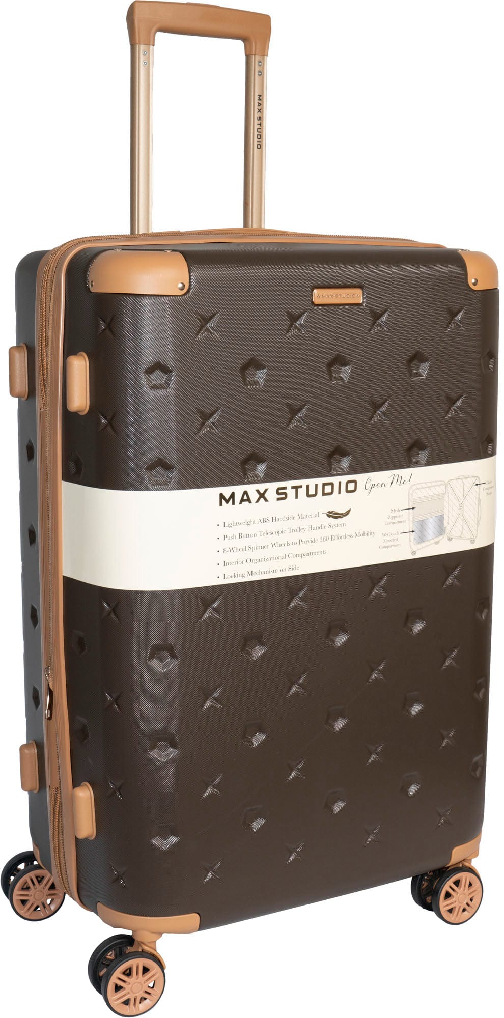 Max Studio The Bucharest ABS 3-Piece Luggage Set