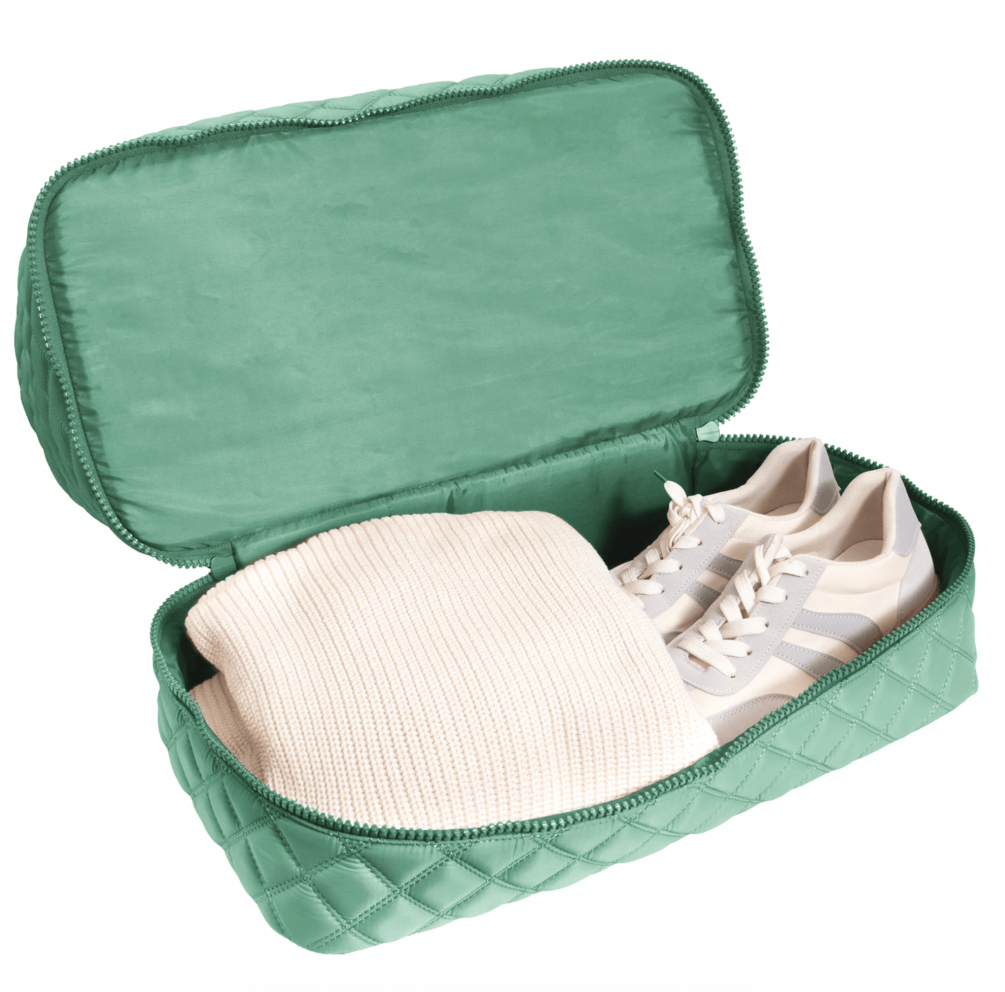 Joan & David The Isabel Quilted Nylon Drop Bottom Duffel Bag