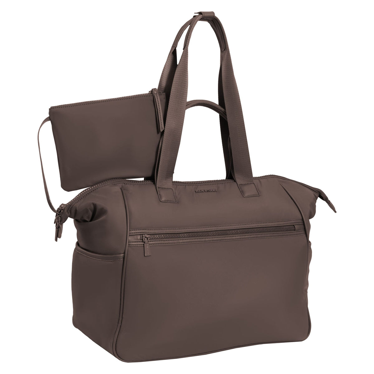Max Studio 20 Inch Smooth Puffer Nylon Weekender Duffle