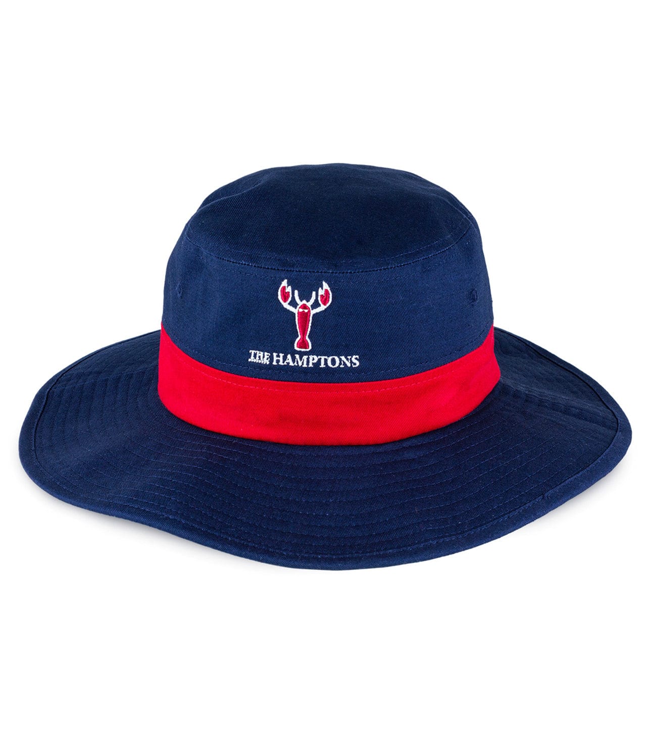 The Hamptons Navy Cotton Bucket Hat