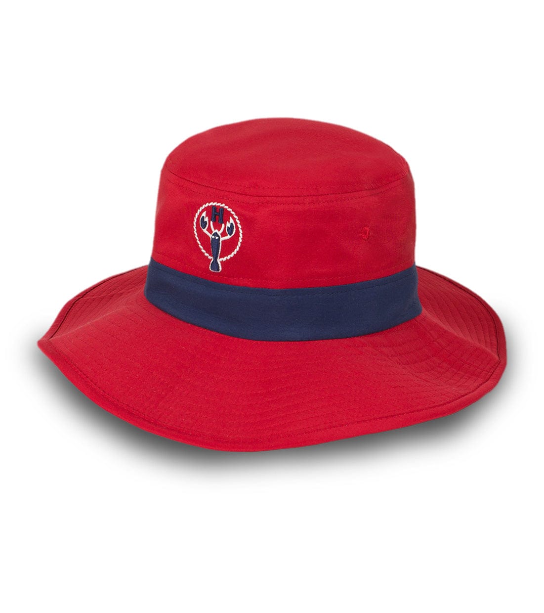 The Hamptons Red Cotton Bucket Hat