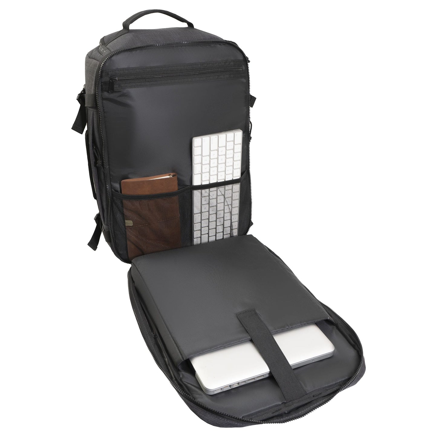 Jack Abrahams The Crosswind 18 Inch Nylon Expandable Weekender Backpack