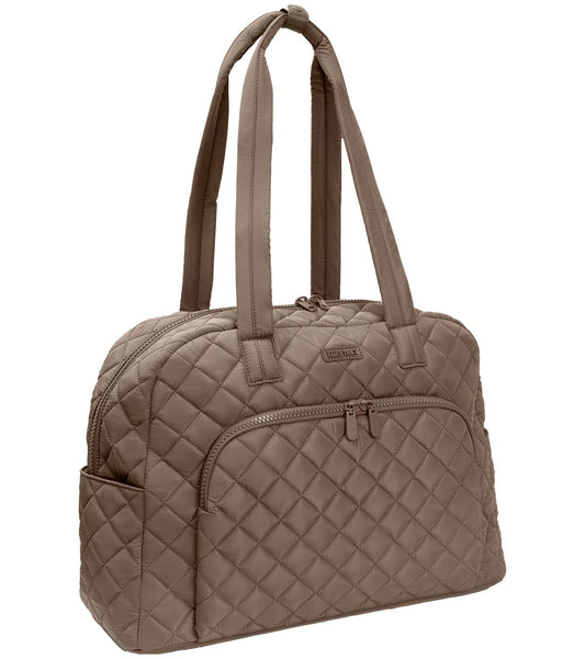 Ellen Tracy 20 Inch Diamond Nylon Quilted Duffel