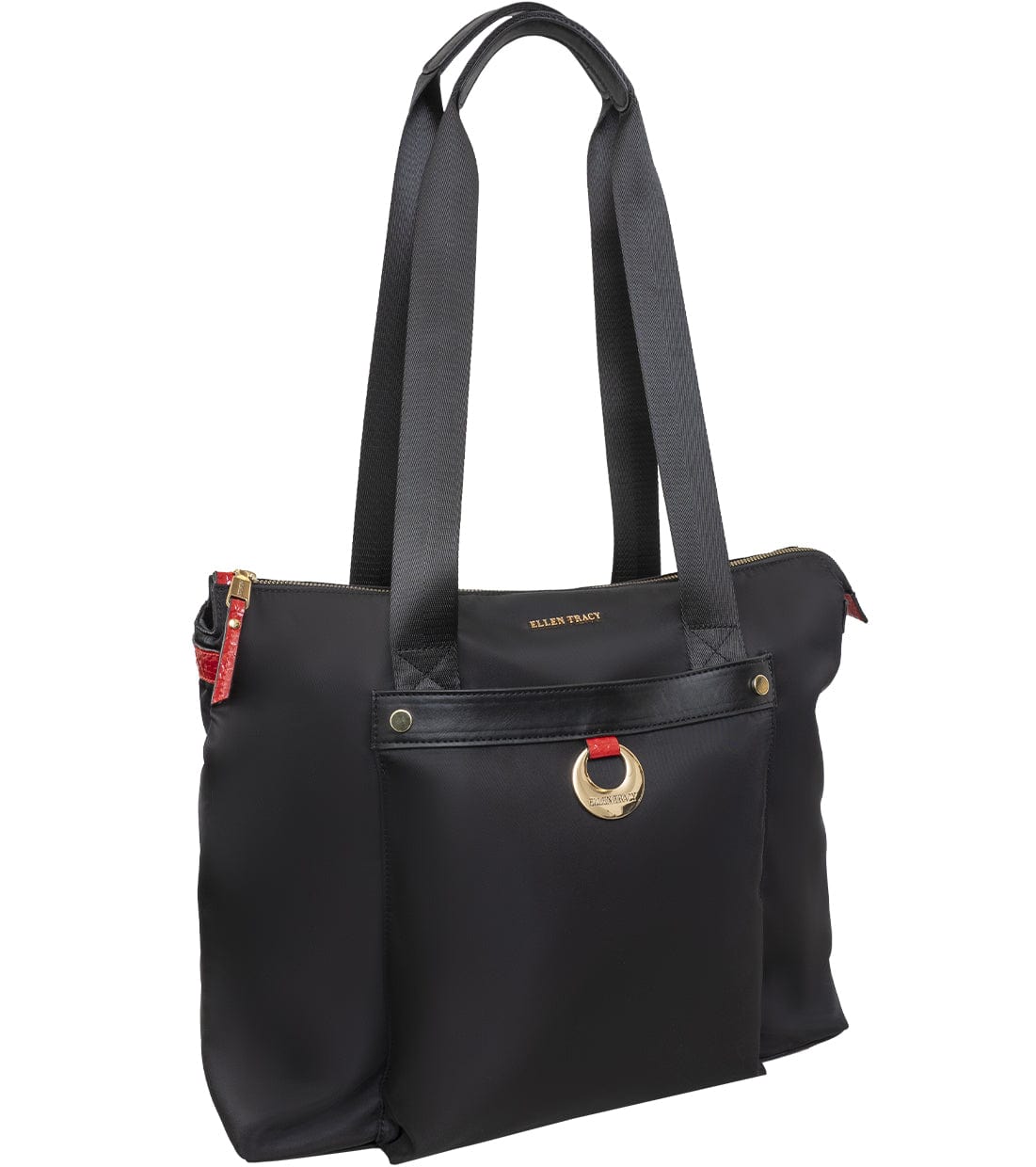 Ellen Tracy 18 Inch Twill Nylon Tote Bag