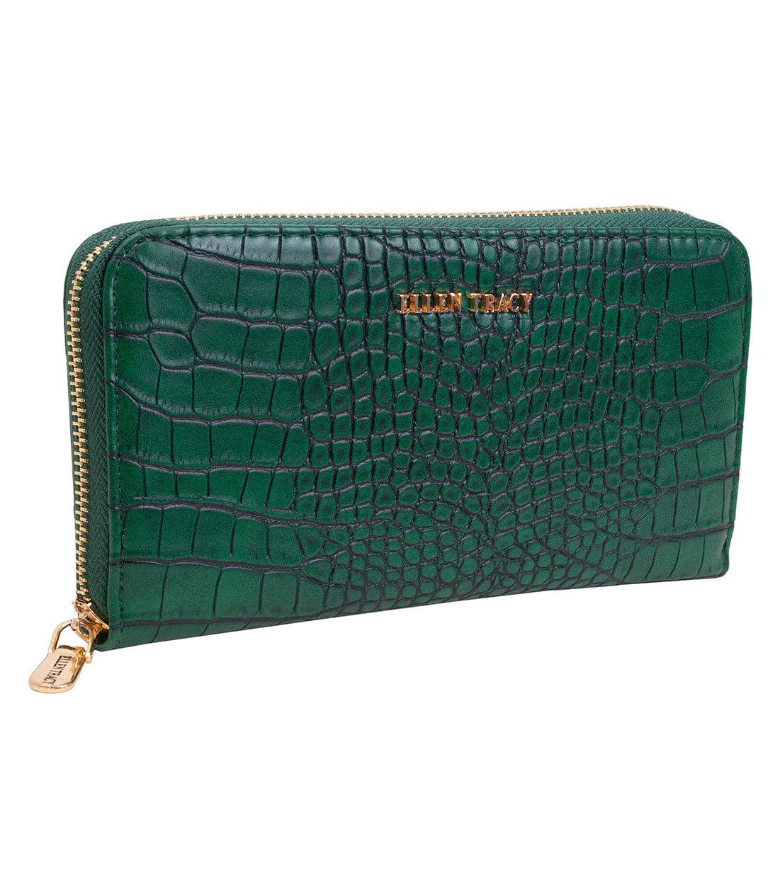 Ellen Tracy Croco Zip Around Wallet