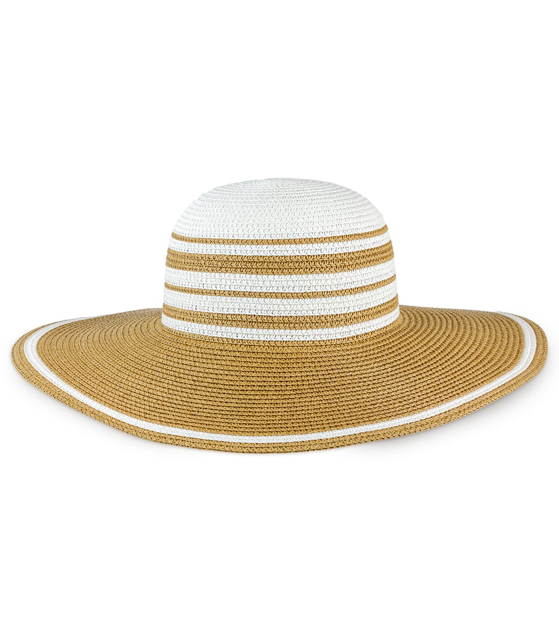 Magid Straw Color Block Floppy Hat