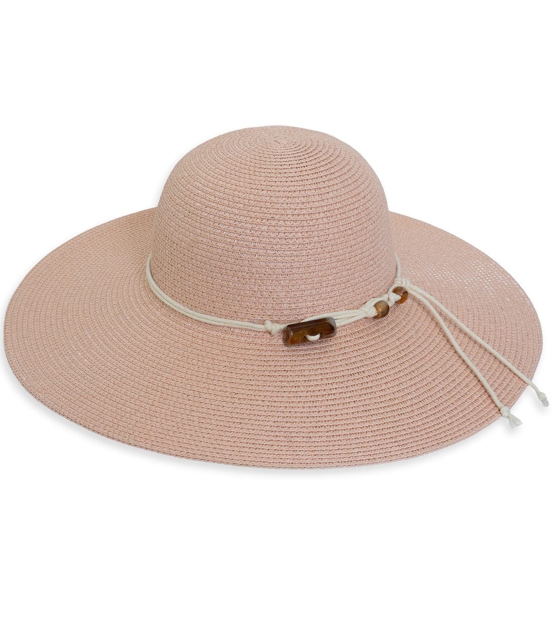 Magid Straw & Rope  Acrylic Accent Floppy Hat