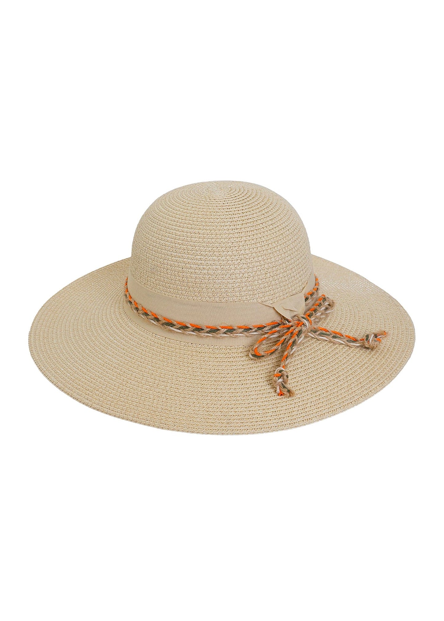 Magid Braided Bow Straw Floppy Hat