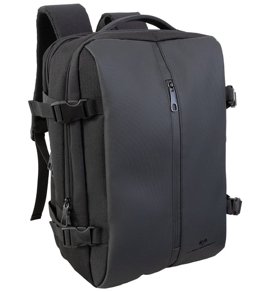 Jack Abrahams |The Mitchell | Men's 18-In Tarpaulin Expandable Travel Backpack with USB Port