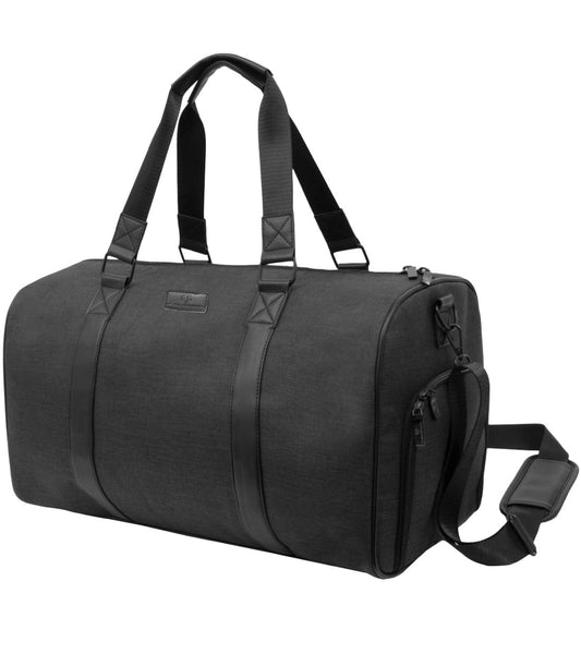 Jack Abrahams The Traveler 20-In Textured Weekender Duffle with Shoe Pocket